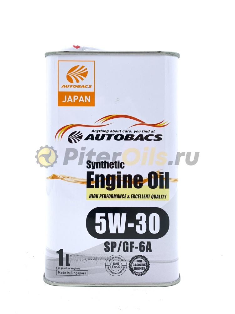 AUTOBACS Engine Oil Synthetic 5W30 SP/CF/GF-6A (1л) A00032427