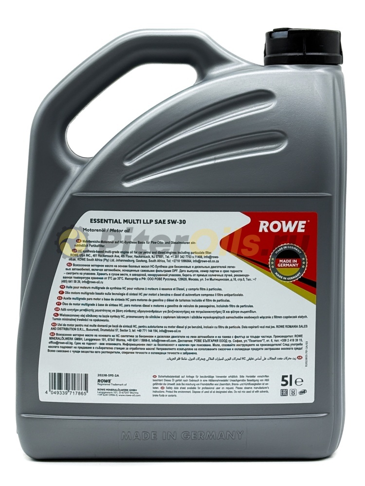 Rowe ESSENTIAL MULTI LLP 5W-30 (5л) 202385952A 