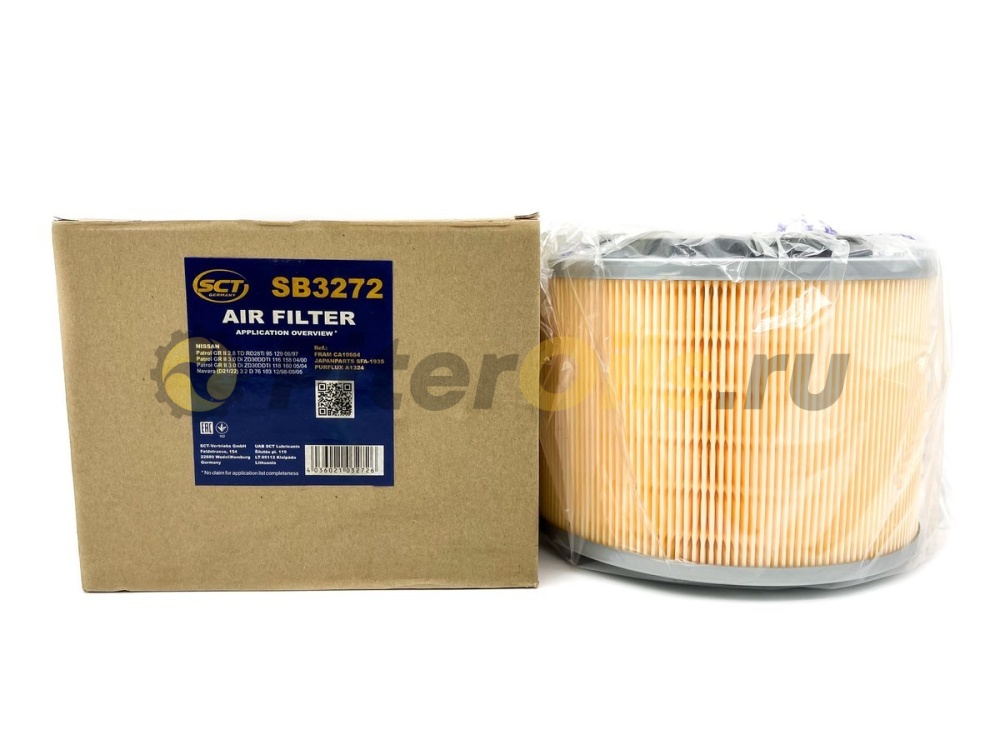 Фильтр воздушный SCT SB3272 (C18006) NISSAN Patrol Y61, Pick Up/ Navara 720,D21,D22