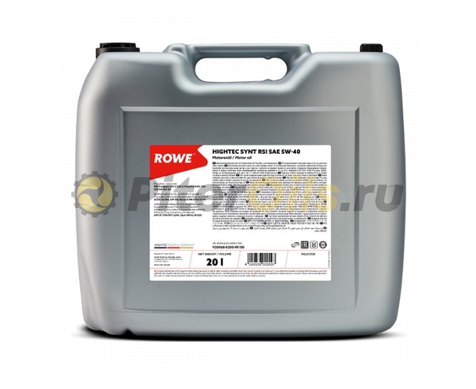 Rowe HIGHTEC SYNT RSi 5W-40 (20л) 20068020099