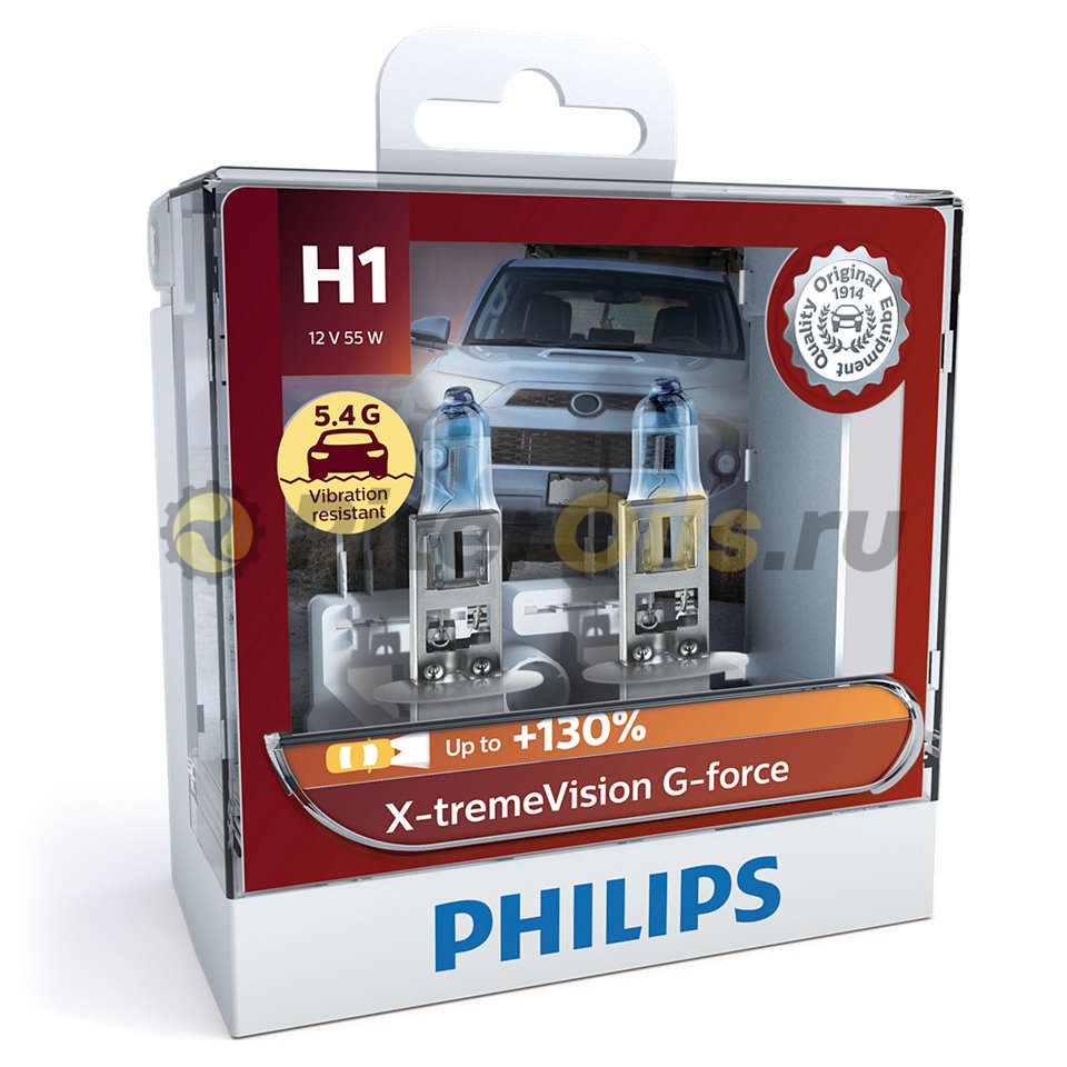12258XVGS2 Лампа H1 X-tremeVision G-force 12V 55W P14,5S 3500K S2