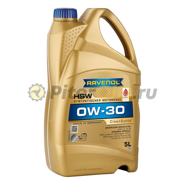 RAVENOL моторное масло HSW SAE 0W-30 (5л) 4014835889606