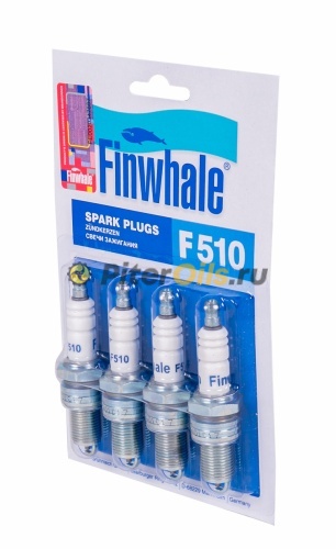 Finwhale Свеча зажигания F-510 (4 шт.) (NGK BPR6ES11) LADA 2108-15 инж. 8кл.