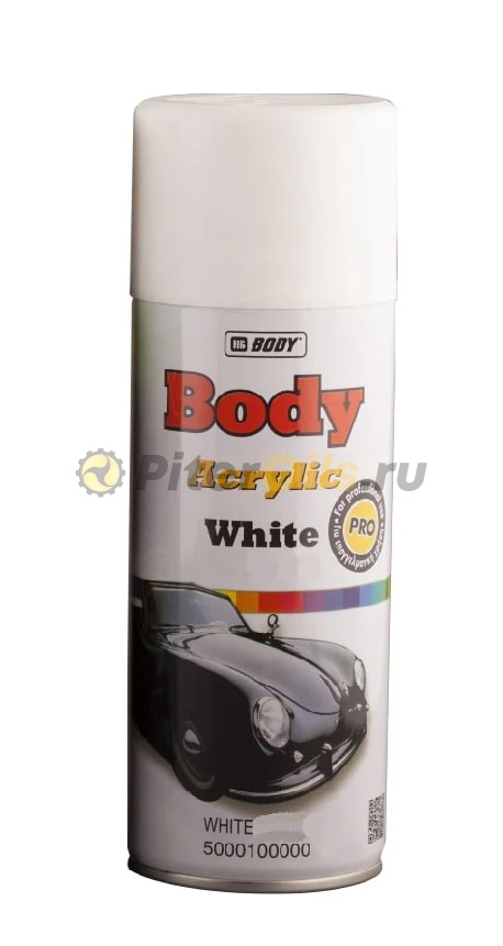 BODY Краска акриловая (белая матовая) аэрозоль (0,4л) 5000100010