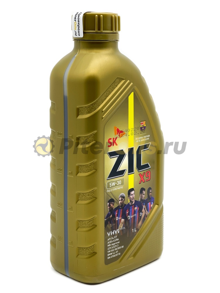 Купить Синтетические - ZIC X9 5w30 API SL/CF (1л) 132903/132614