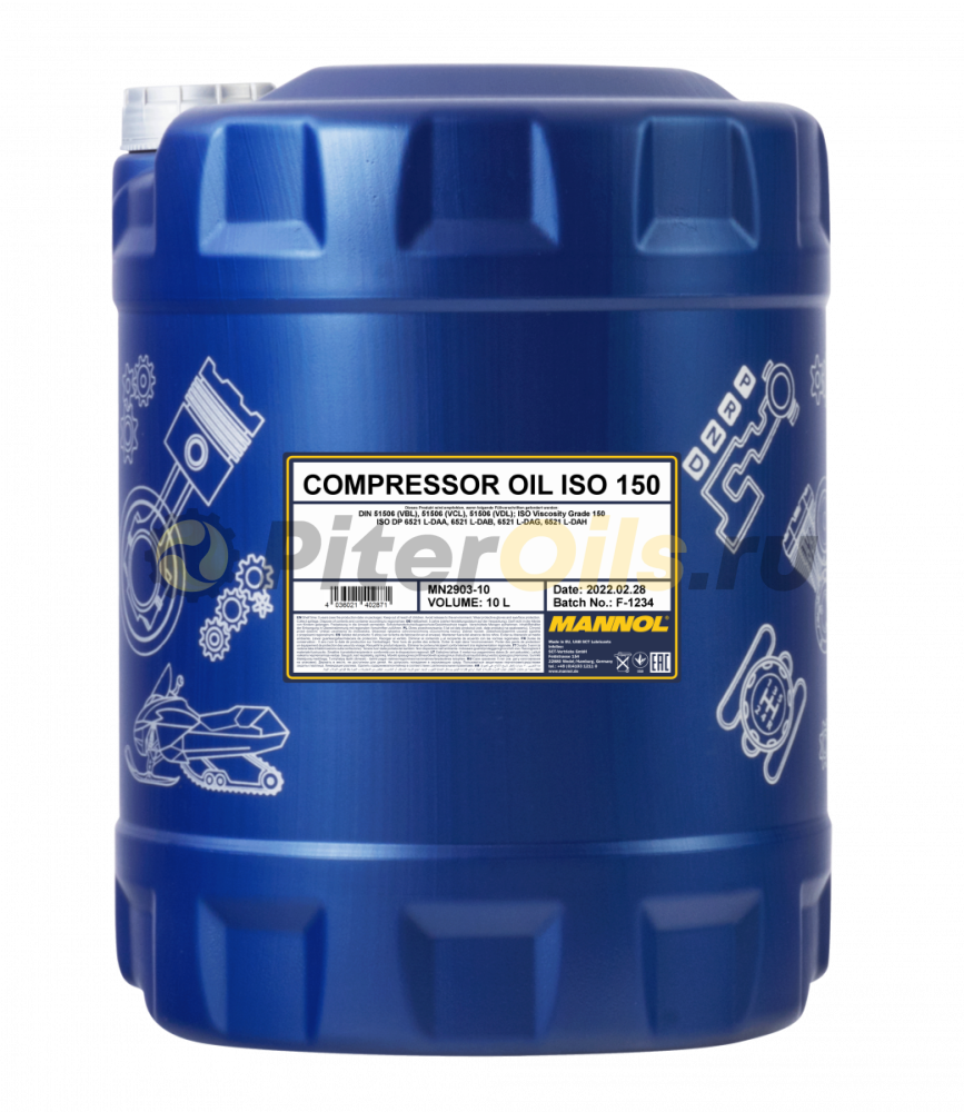 Mannol Compressor Oil ISO 150 (10л) 5001