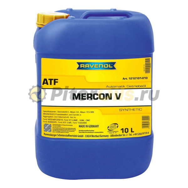 RAVENOL трансмиссионное масло ATF Mercon V (10л) 4014835732940