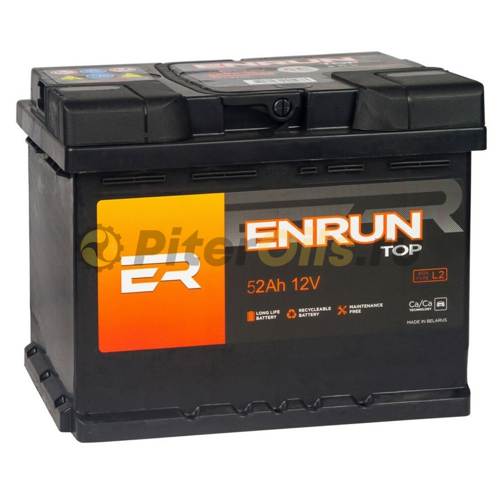 Аккумулятор ENRUN ET520 52А/ч 480А 12V обратная (-) (+) полярн. стандартные 207х175х175