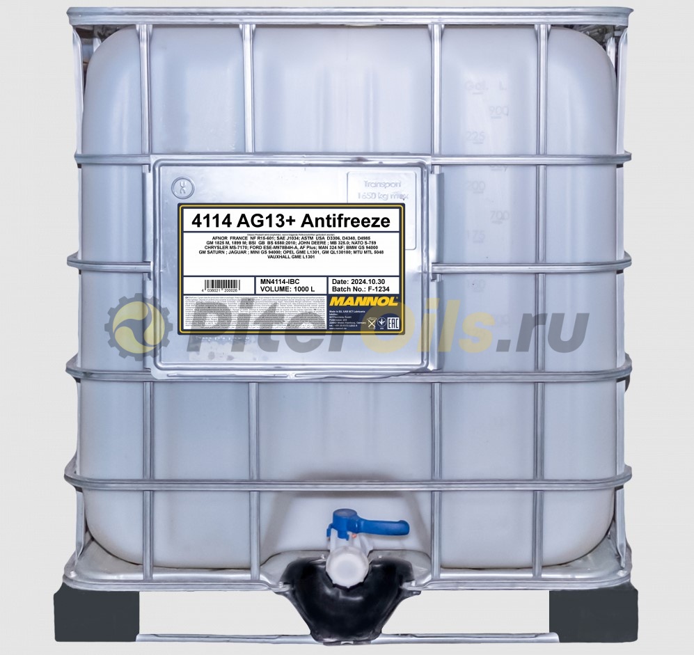 Mannol Antifreeze MN AG13+ (1000л) MN4114-IBC 