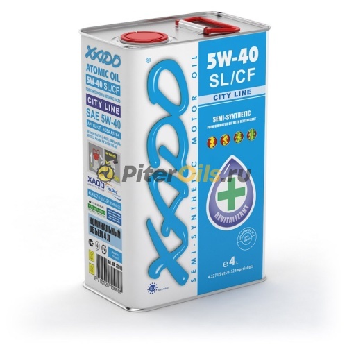 ХАДО Atomic Oil City Line 5w40  SL/CF (4л) п/с28208