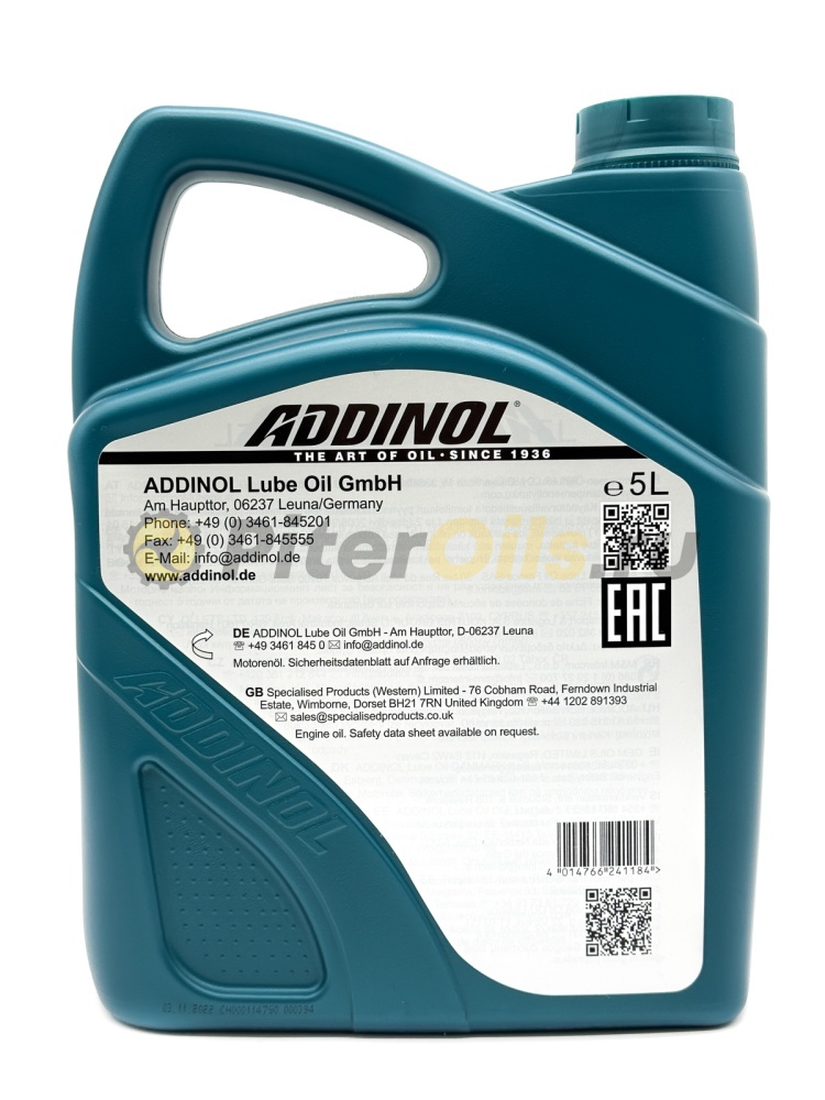 ADDINOL Premium 5W-30 C3-DX 5л 72213181