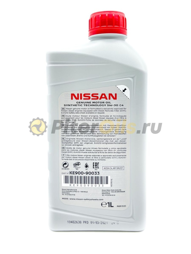NISSAN 5W-30 DPF C4 (1л) KE90090033