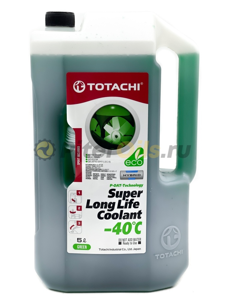 TOTACHI SUPER LONG LIFE COOLANT Green -40C 5л жидкость низкозамерзающая 41605