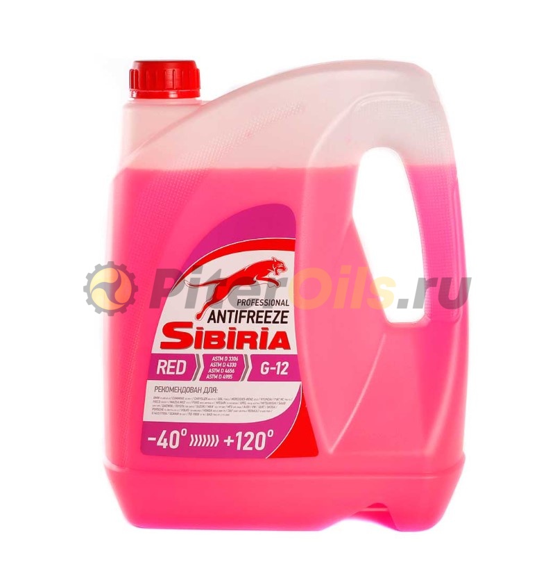 Sibiria Антифриз ОЖ-40 G-12 красный 5кг 805600