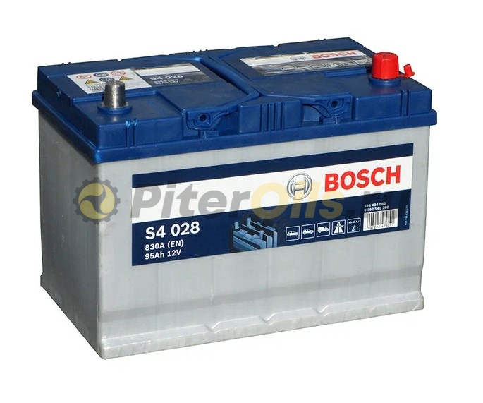 Аккумулятор BOSCH Silver S4 Asia 028 95Ah 830A 306x173x225 (- + )