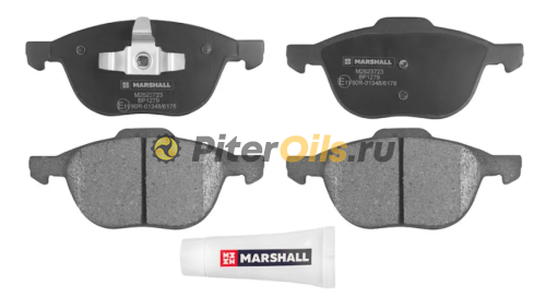 Marshall Тормозные колодки дисковые передние Ford Focus II,III 04-,Ford Kuga I,II 08-,Volvo М2623723