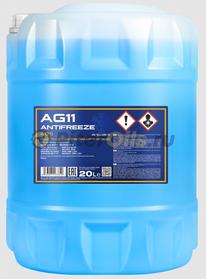 Mannol Antifreeze MN AG11 -40 (20л) 2051