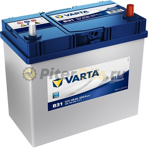 Аккумулятор VARTA Blue Dynamic 45 А/ч 545 155 033 обратная R+ EN 330A 238x129x227 B31 545 155 033 3