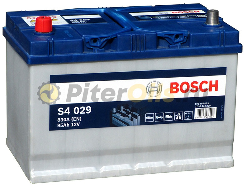 Аккумулятор BOSCH Silver S4 029 95Ah 830A 306x173x225 595 405 083 (+ -)