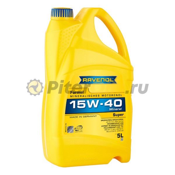 RAVENOL моторное масло Formel Super SAE 15W-40 SF-CD (5л) 4014835724754