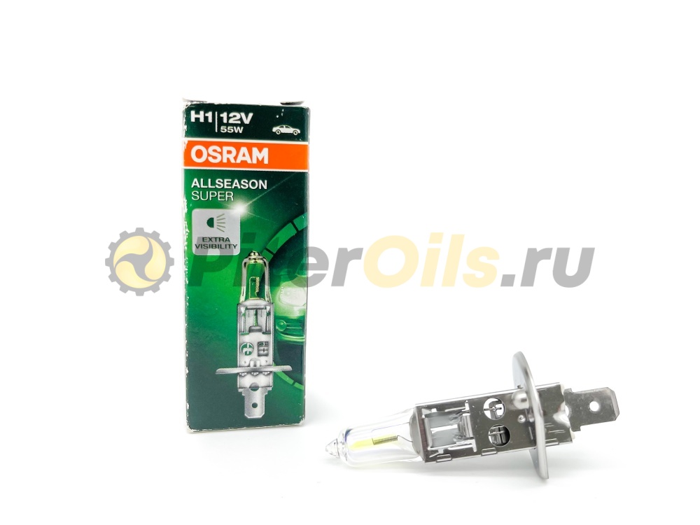 Osram 64150ALS Автолампа головного света Н1 55W 12V P14,5S всесезонная +30%