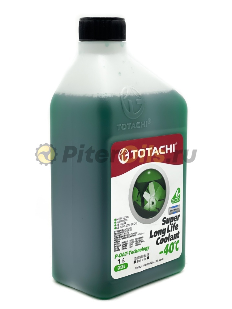 TOTACHI SUPER LONG LIFE COOLANT Green -40C 1л жидкость низкозамерзающая 41601