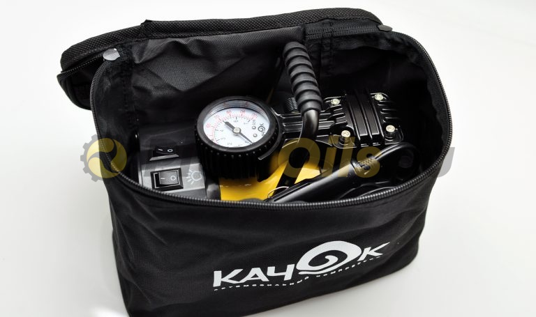 Компрессор с фонарем КАЧОК K90 LED 10 Атм. 40 л/мин. 12 А. 3м. 12 В. 