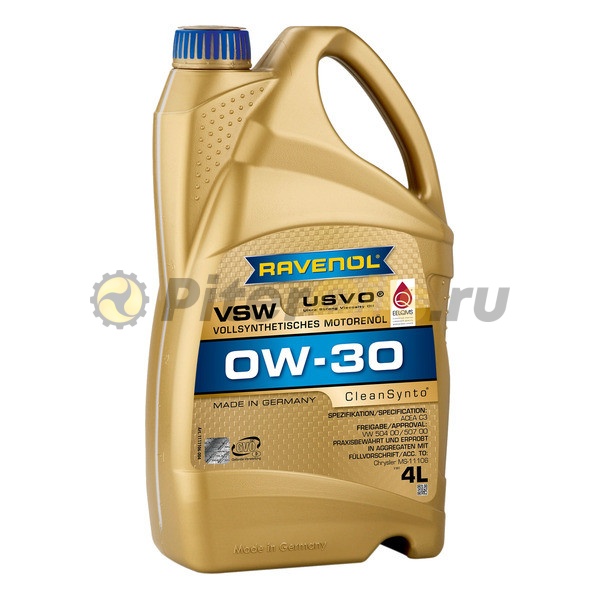 RAVENOL моторное масло VSW SAE 0W-30 (4л) 4014835842816