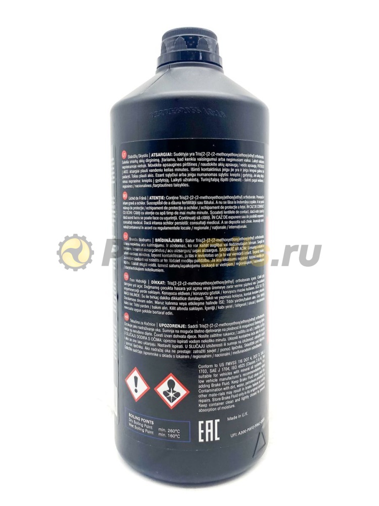 Жидкость тормозная DOT-4 1л TRW PFB401SE