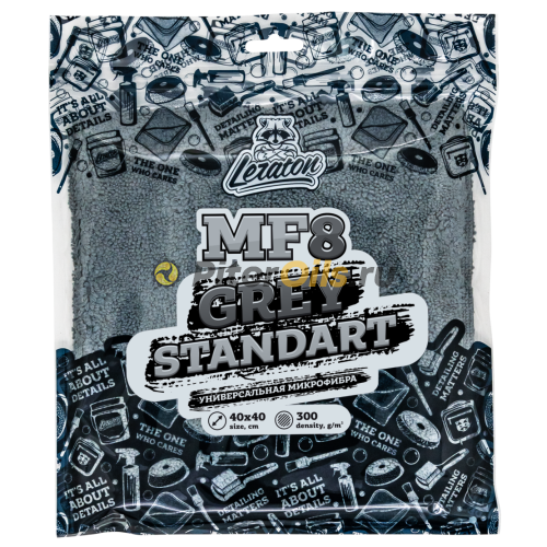 LERATON Микрофибра GREY STANDART  40x40 300 гр/м2 MF8 