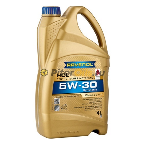 RAVENOL моторное масло HCL SAE 5W-30 (4л) 4014835722996