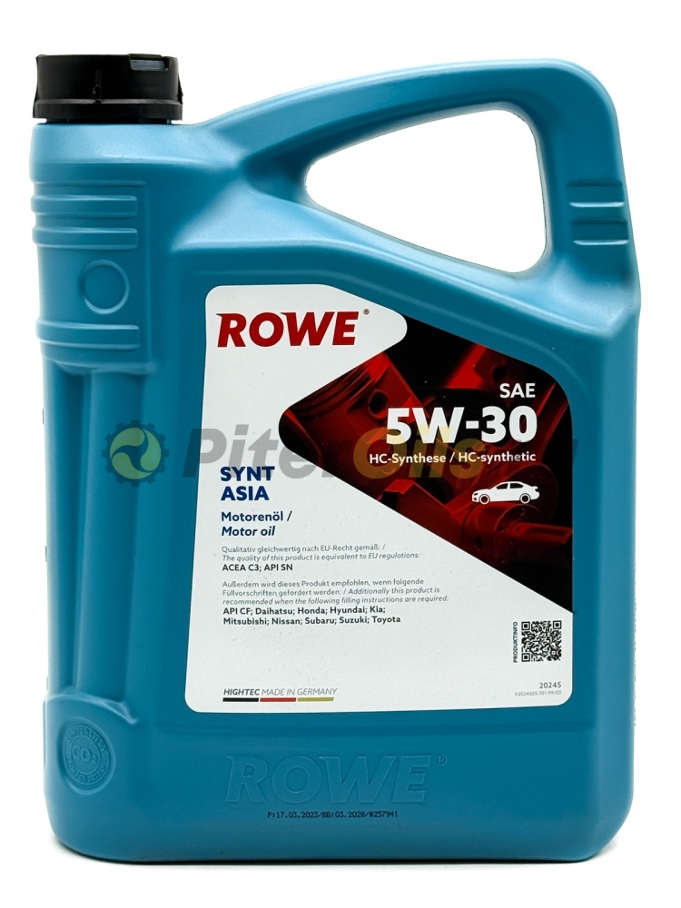 Rowe HIGHTEC SYNT ASIA 5W-30 (4л) 20245004099 