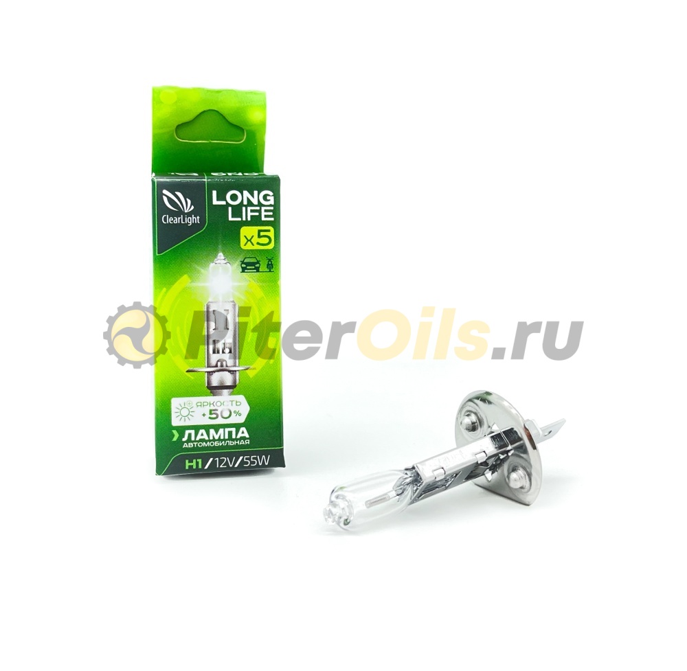 ClearLight Лампа 12V H1 55W P14,5s LongLife картон MLH1LL
