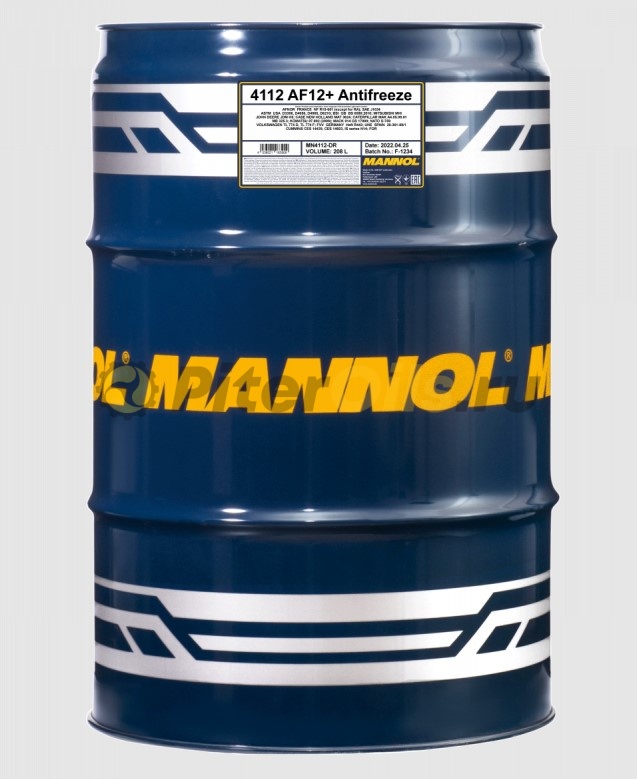 Mannol Antifreeze AF12+ Longlife 4112 (208л) 2054/MN4112DR