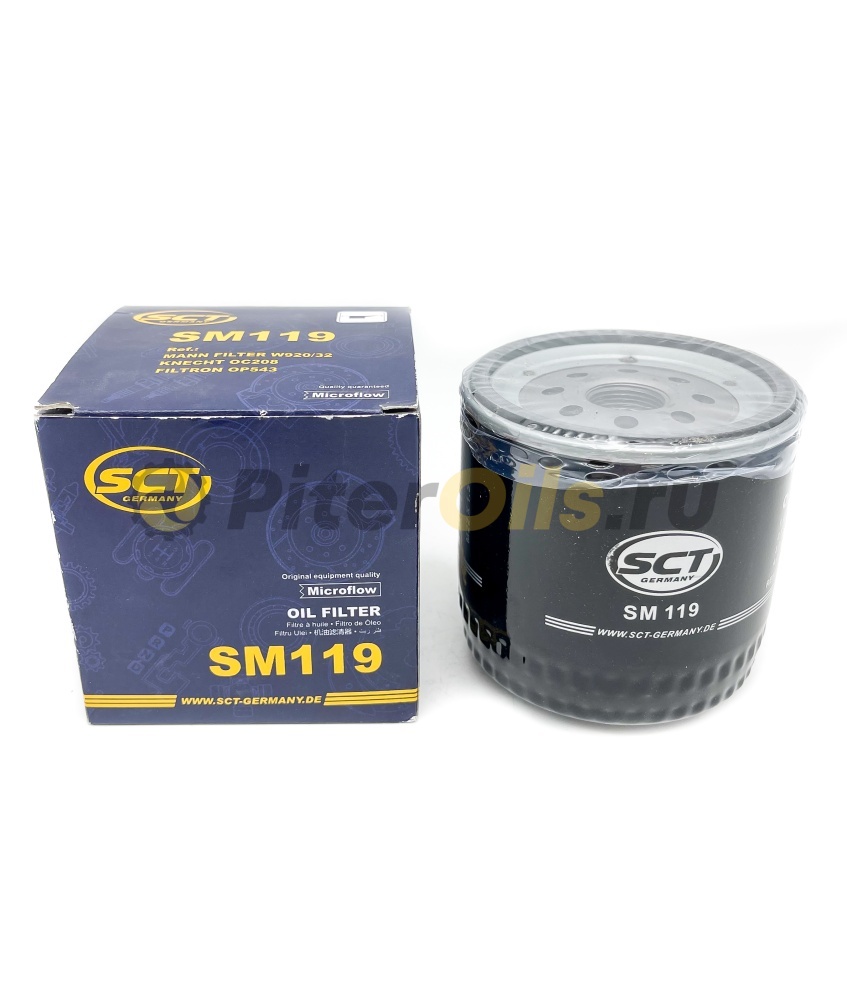 Фильтр масляный SCT SM119 Ford (W920/45)