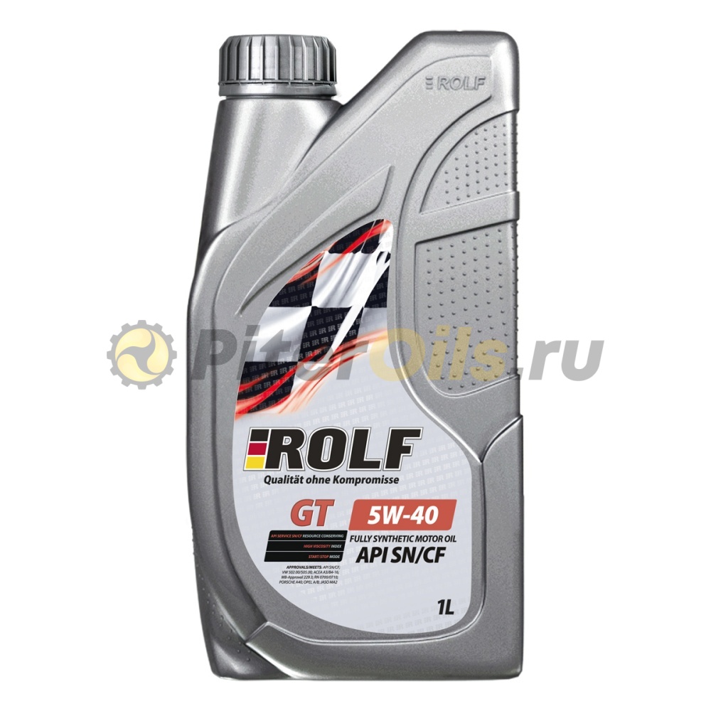 Rolf GT 5w40 SN/CF (1л) 322437 пластик
