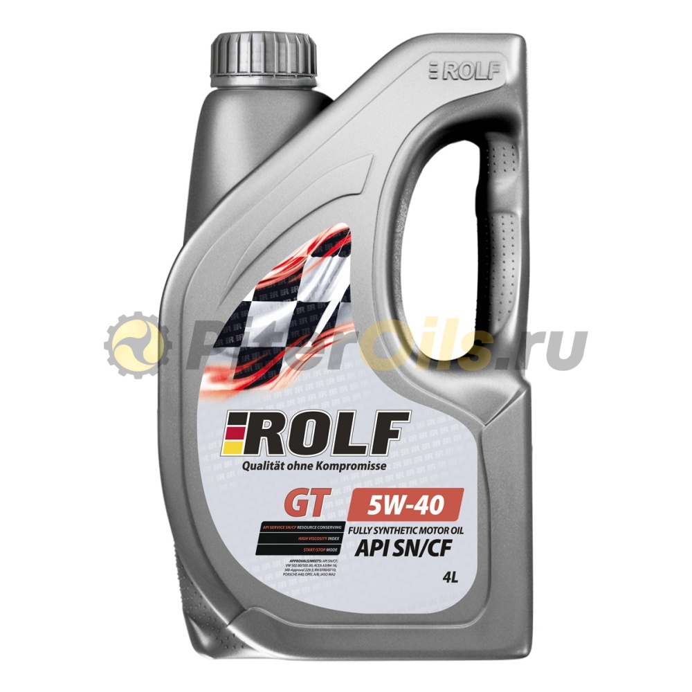 Rolf GT 5w40 SN/CF (4л) 322436 пластик