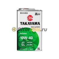 Масло TAKAYAMASafetec 10W40 API SL, ACEA A3/B4 1л