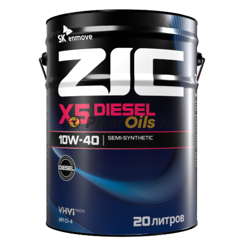 ZIC X5 Diesel 10w40 CI-4 (20л) 192660