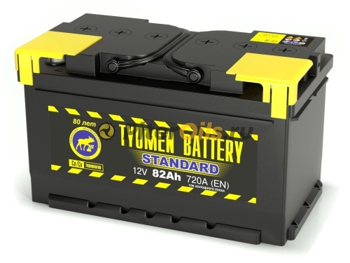 Аккумулятор Tyumen Battery STANDARD 82Ah 720A низкий пр. пол. (+ -) 315x175x175
