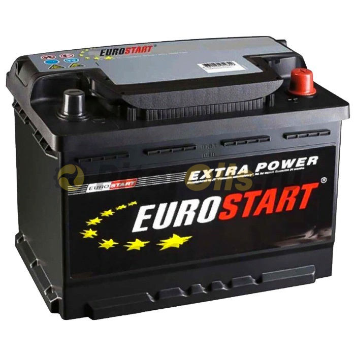 Аккумулятор EUROSTART Extra Power EU740 74Ah 680A низкий пол обр(- +) 278х175х175