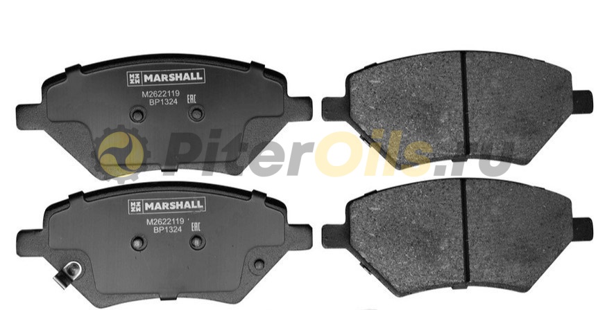 Marshall Колодки тормозные дисковые передние M2622119  