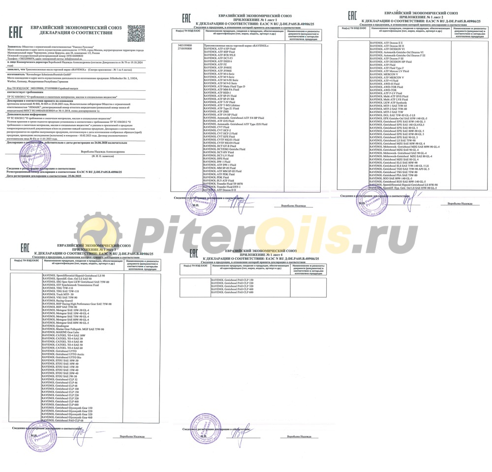 Ravenol ATF 8 HP Fluid (1л) 4014835719514