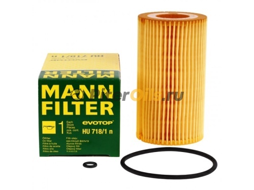Фильтр масляный MANN HU718/1n