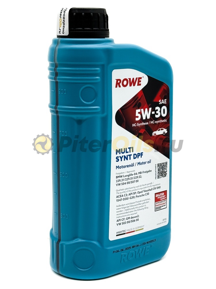 Rowe HIGHTEC MULTI SYNT DPF 5W-30 (1л) 20125001099
