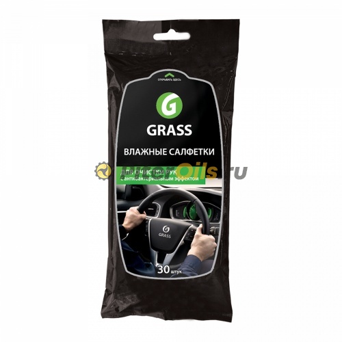 GRASS Салфетки влажные для рук антибактериальные упак. (30 шт) IT0314