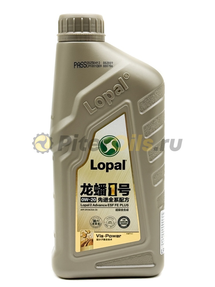 Lopal 1 Advanced ESF FE PLUS SP 0W-20 1л. LPL34390