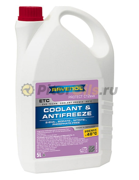 Антифриз RAVENOL ETC Protect C12evo Premix -40C (готовый) (5л) 1410166-005-01-999