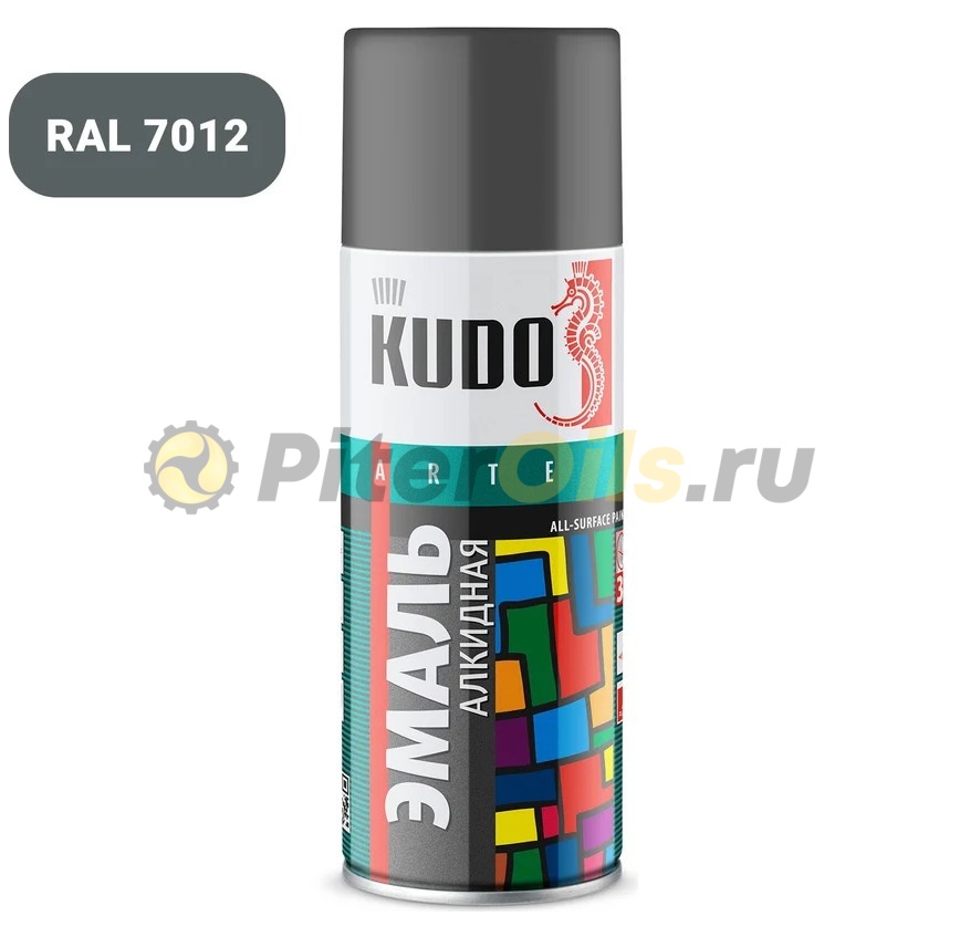 KUDO Эмаль универсальная темно-серая 520 мл KU1016