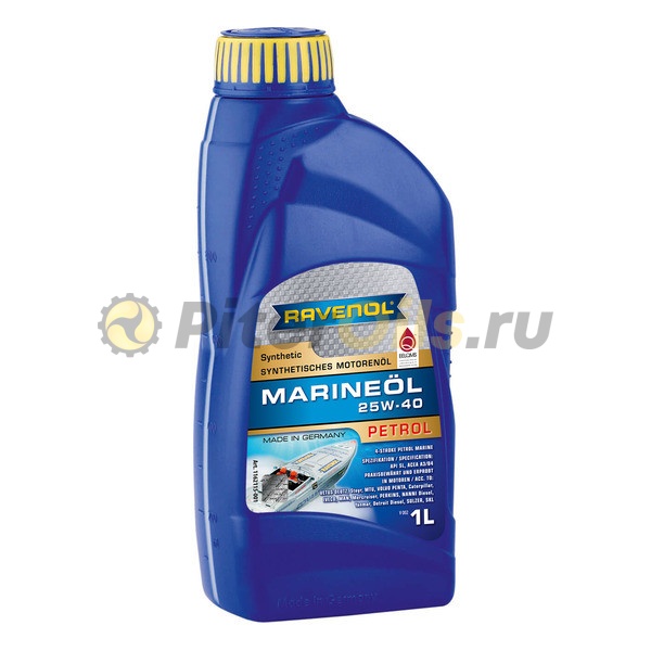 RAVENOL моторное масло Marineoil PETROL SAE 25W-40 synthetic (1л) 4014835729810